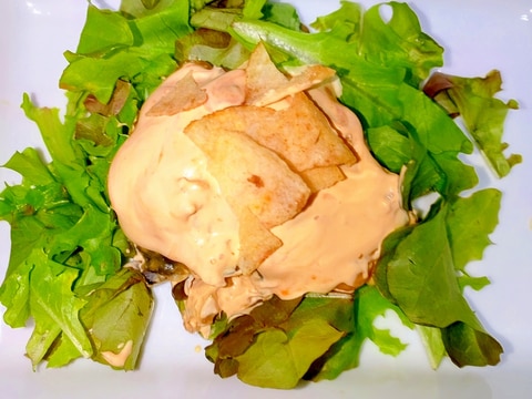 サバ缶☆エビマヨ風